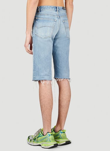 Balenciaga Slim Fit Denim Shorts Blue bal0153015