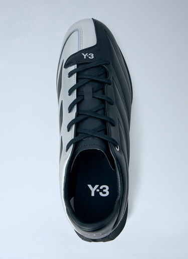 Y-3 MERCEDES Leather Low-Top Sneakers Black yyy0364065