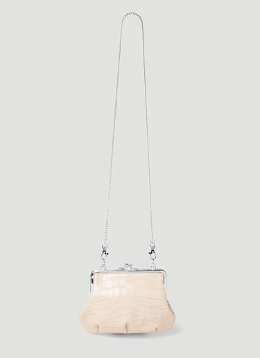Vivienne Westwood Granny Frame Leather Handbag Cream vvw0253037