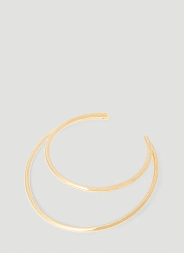 Moon Hoop Earrings Marine Serre Moon Hoop Earrings Gold mrs0252039