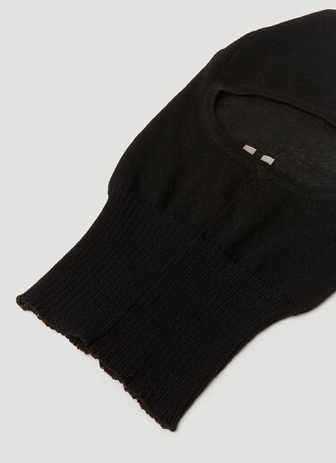 Rick Owens Ribbed Knit Balaclava Black ric0151032