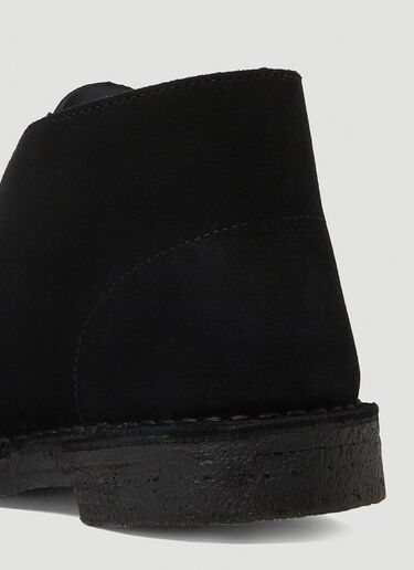 CLARKS ORIGINALS Low Heel Desert Lace Up Boots Black cla0150008