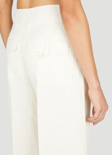 Jacquemus 르 판탈롱 플리다오 팬츠 크림 jac0251005