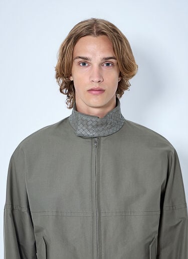 Bottega Veneta Compact Cotton Jacket Grey bov0164015