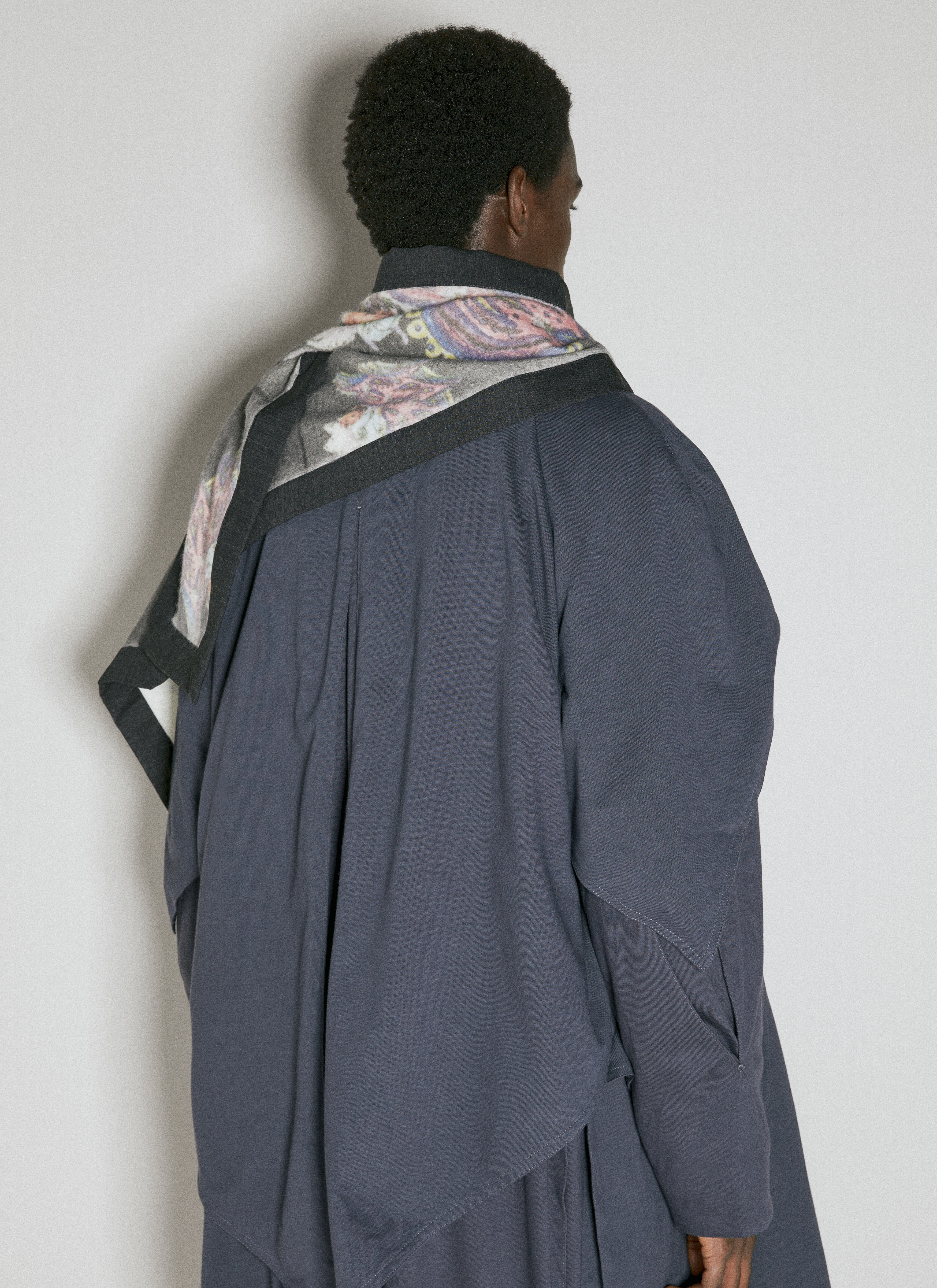 Kiko Kostadinov Men's' Angelos Knit Scarf in Grey | LN-CC®