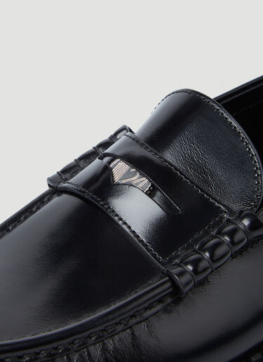 Saint Laurent Anthony Penny Loafers Black sla0145028