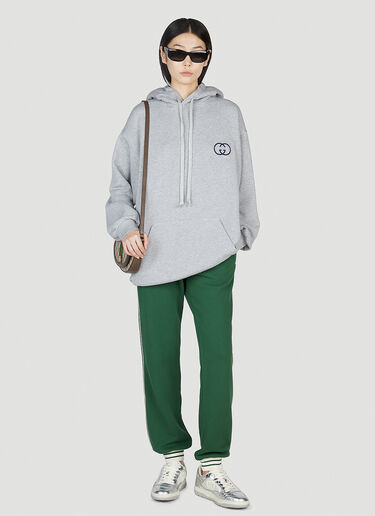 インターロックGオーバーサイズ フード付きスウェットシャツ Gucci インターロックGオーバーサイズ フード付きスウェットシャツ グレー guc0253070