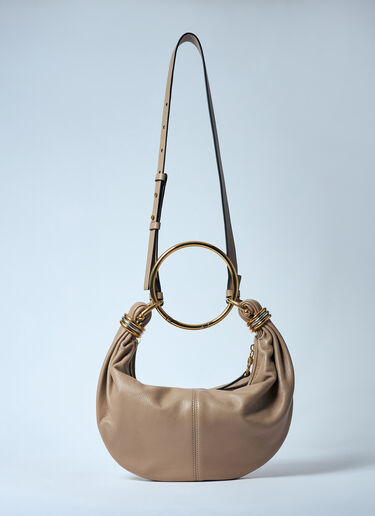 Chloé 小号手镯新月包 棕色 chl0259039