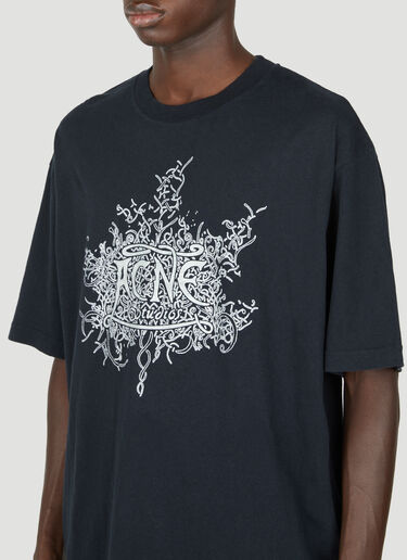 Acne Studios Glow In The Dark Logo T-Shirt Black acn0154026