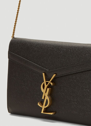 Saint Laurent Cassandra Wallet Shoulder Bag Black sla0241049