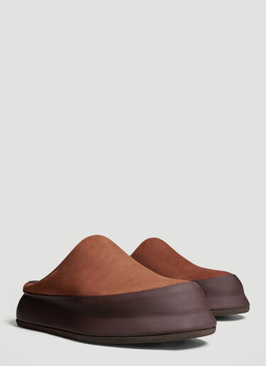 Jacquemus Les Goia Mules Brown jac0151024