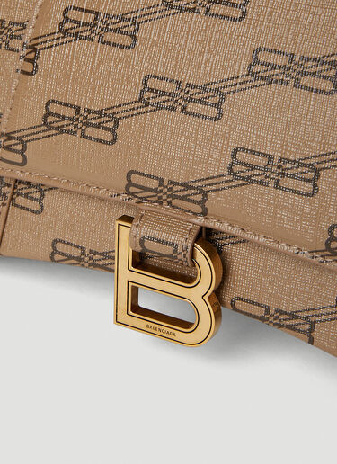Balenciaga Hourglass Small Shoulder Bag Beige bal0251084