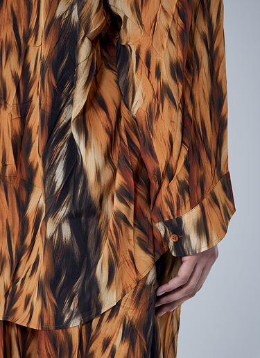 Balenciaga Cocoon Shirt Brown bal0259002