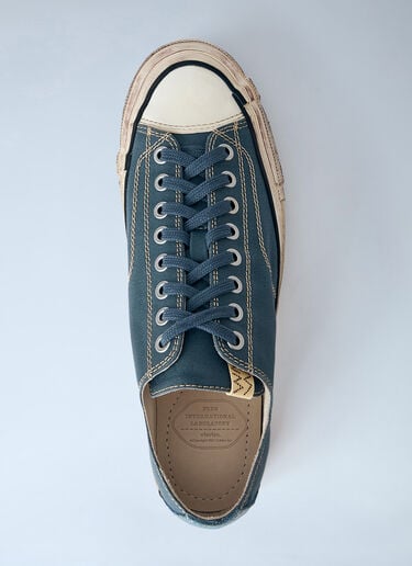 LN-CC® - Visvim: Skagway Lo G.Patten Sneakers - Blue Visvim Skagway Lo G.Patten Sneakers Blue vis0164001