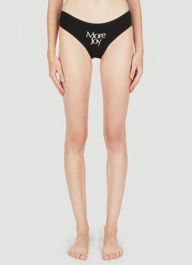Logo Print Briefs More Joy Logo Print Briefs Black mjy0249002