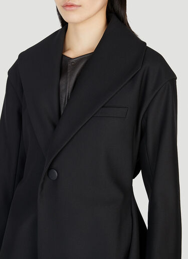 Issey Miyake Torso Coat Black ism0252001