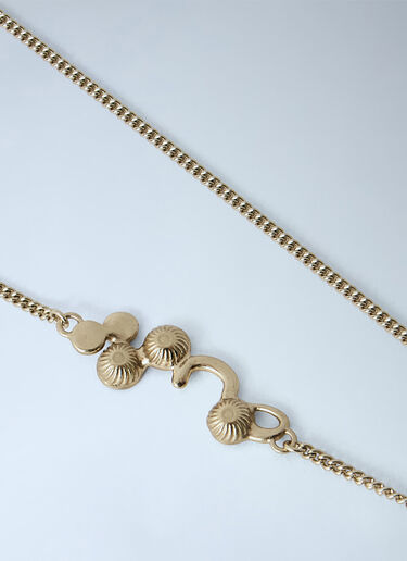 Dries Van Noten Intricate Pendant Necklace Gold dvn0266045