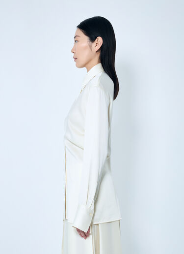 TOTEME Slouch Waist Shirt Cream tot0259042