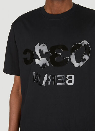 032C セルフィーグリッチTシャツ ブラック cee0148010