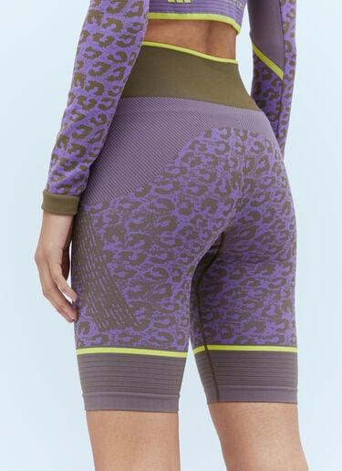 adidas by Stella McCartney TrueStrength 无缝瑜伽骑行短裤 紫色 asm0254021
