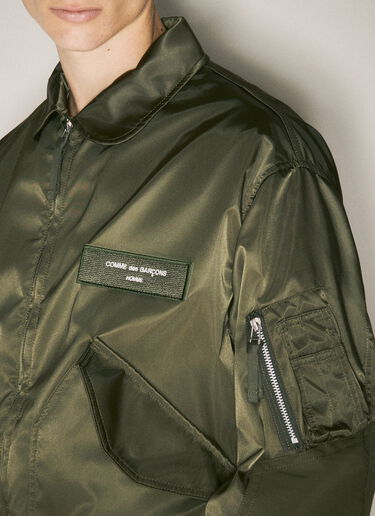 Comme des Garçons Homme Nylon Twill Bomber Jacket Green cdh0158003