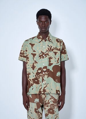 NOMARHYTHM TEXTILE Camo Flower Summer Shirt Beige nom0164002