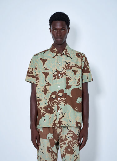 LN-CC® - NOMARHYTHM TEXTILE: Camo Flower Summer Shirt - Beige NOMARHYTHM TEXTILE Camo Flower Summer Shirt Beige nom0164002