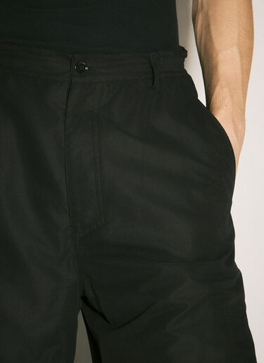 MM6 Maison Margiela Wide-Leg Padded Pants Black mmm0157008