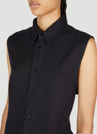 Eckhaus Latta Open Back Shirt Black eck0253004