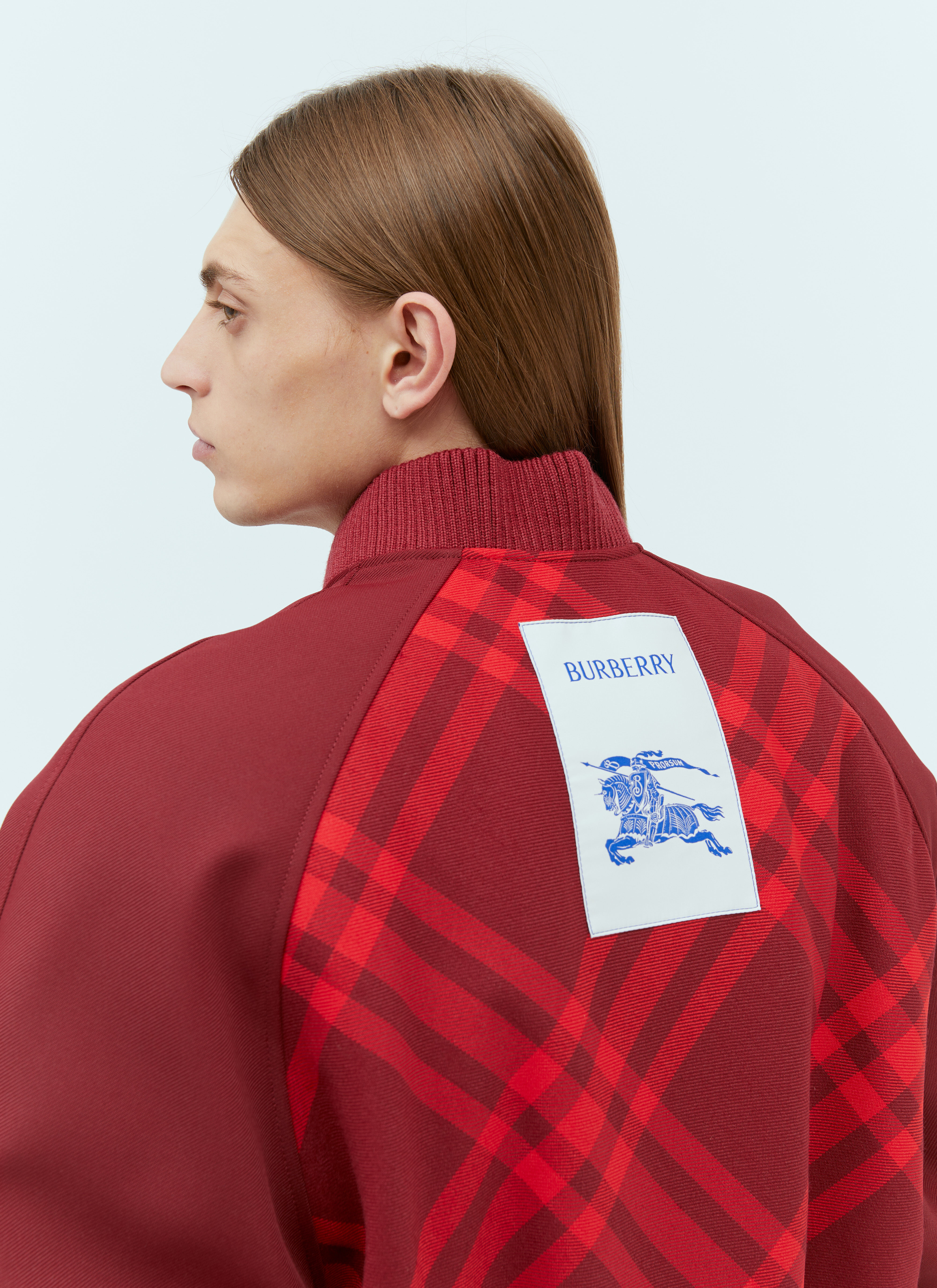 Burberry check sale bomber jacket