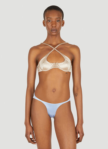 Isa Boulder Heart Bikini Bottoms Blue isa0247024