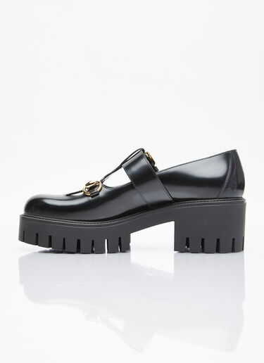 Gucci Horsebit Leather Loafers Black guc0255065