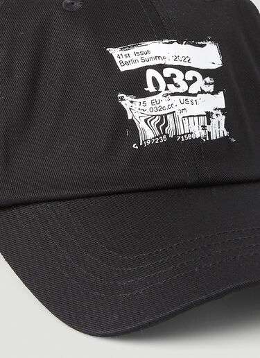 032C Glitch Barcode Baseball Cap Black cee0148013