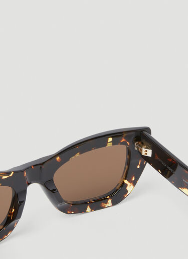 Bottega Veneta 玳瑁猫眼形太阳镜 棕色 bos0253003