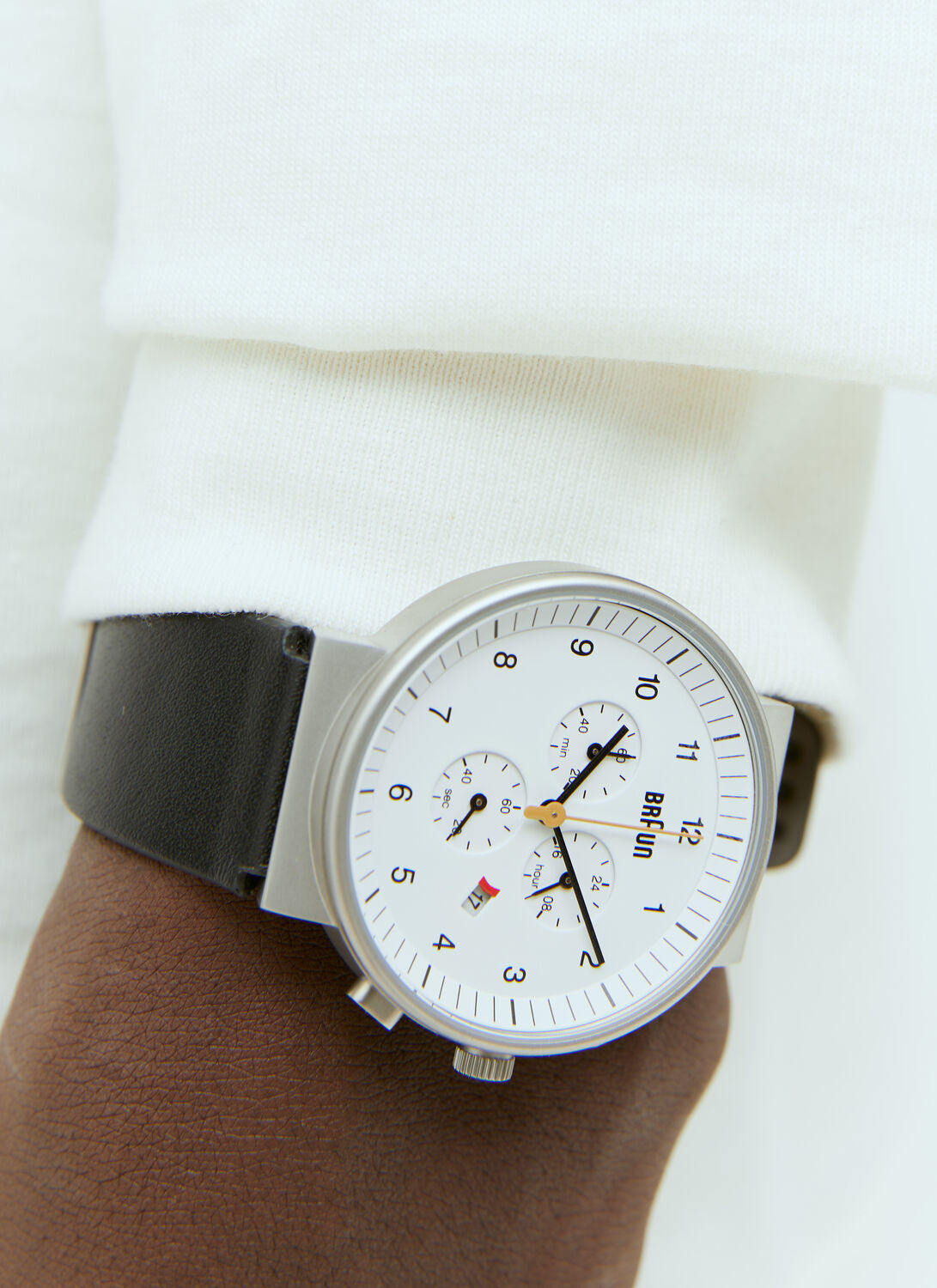 Braun Bn0035 Classic Chronograph Watch In White