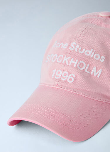 Acne Studios Washed Logo Cap Pink acn0365038
