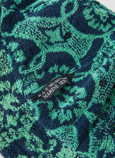 Towelling Bucket Hat Marine Serre Towelling Bucket Hat Blue mrs0352005