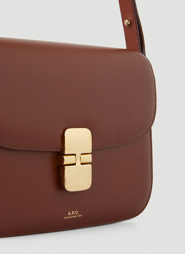 A.P.C. Grace Small Shoulder Bag Brown apc0248026