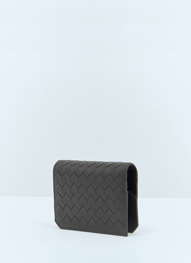 Bottega Veneta Intrecciato Piccolo 翻盖卡夹 黑色 bov0157016
