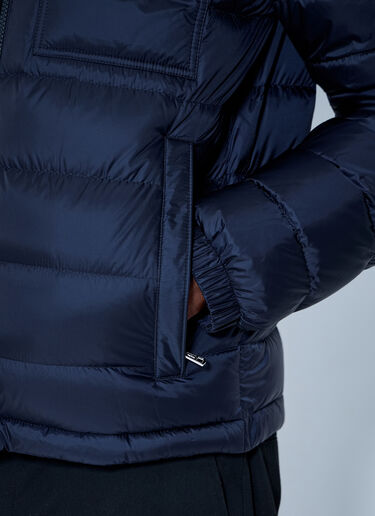 LN-CC® - Moncler: Verith Hooded Short Down Jacket - Blue Moncler Verith Hooded Short Down Jacket Blue mon0165065