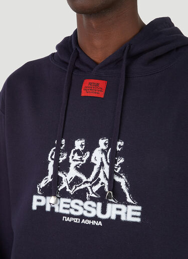 Pressure ランナーズプレッシャーフード付きスウェットシャツ ネイビー prs0146008