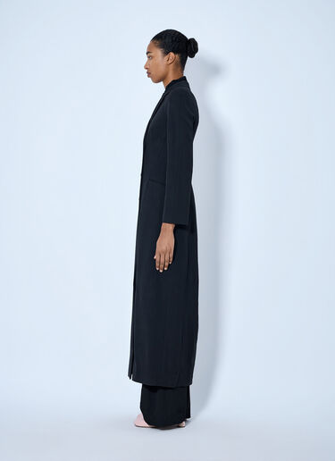 LN-CC® - Dries Van Noten: Ronna Double-Breasted Wool Coat - Black Dries Van Noten Ronna Double-Breasted Wool Coat Black dvn0264020