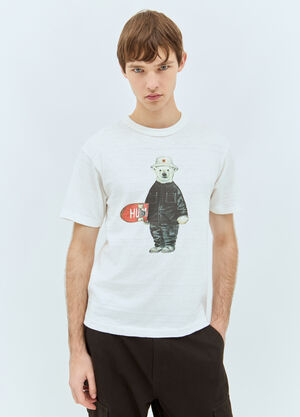 Human Made Logo Print T-Shirt White hmd0158002