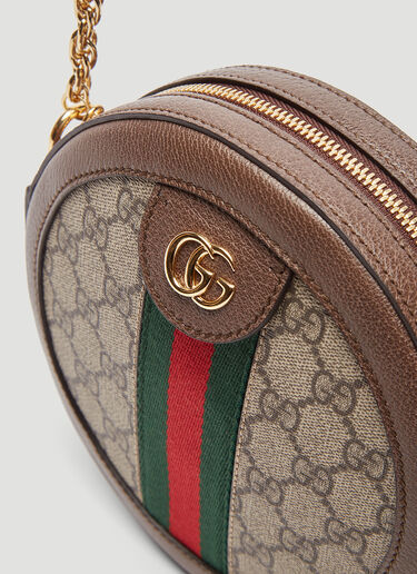 Gucci Ophidia Mini GG Round Shoulder Bag Brown guc0235008