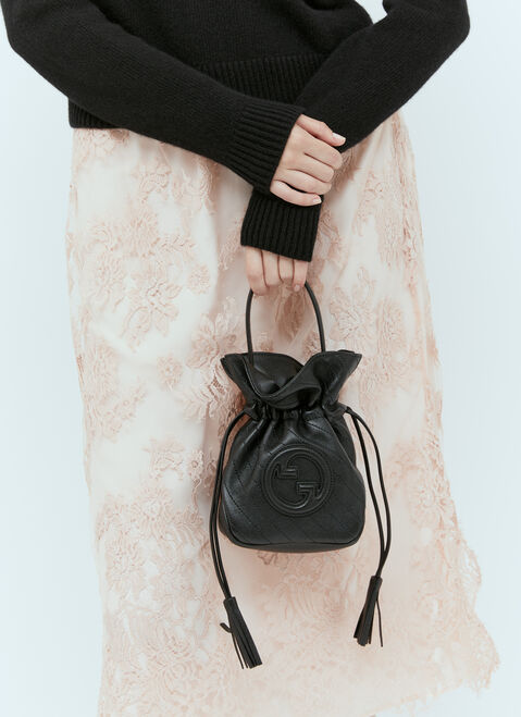 Bottega Veneta GG ブロンディ ミニバケットバッグ ブラウン bov0255070