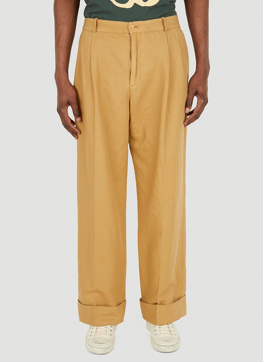 Acne linen trousers shop