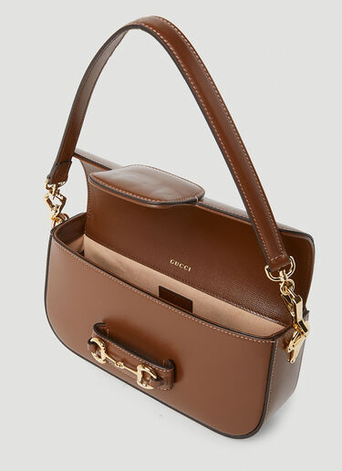 Gucci Horsebit 1955 小号单肩包 棕色 guc0253198