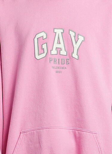 Balenciaga Pride Hooded Sweatshirt Pink bal0145136