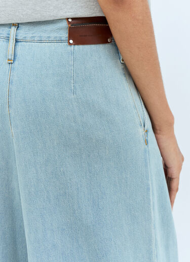 Dries Van Noten Pleated Wide Jeans Blue dvn0258021