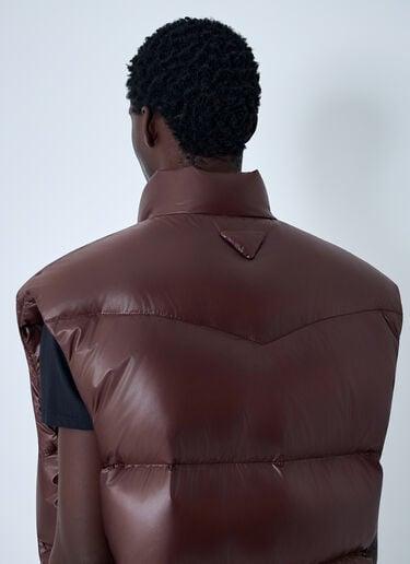 Re-Nylon Down Vest Prada Re-Nylon Down Vest Brown pra0162012